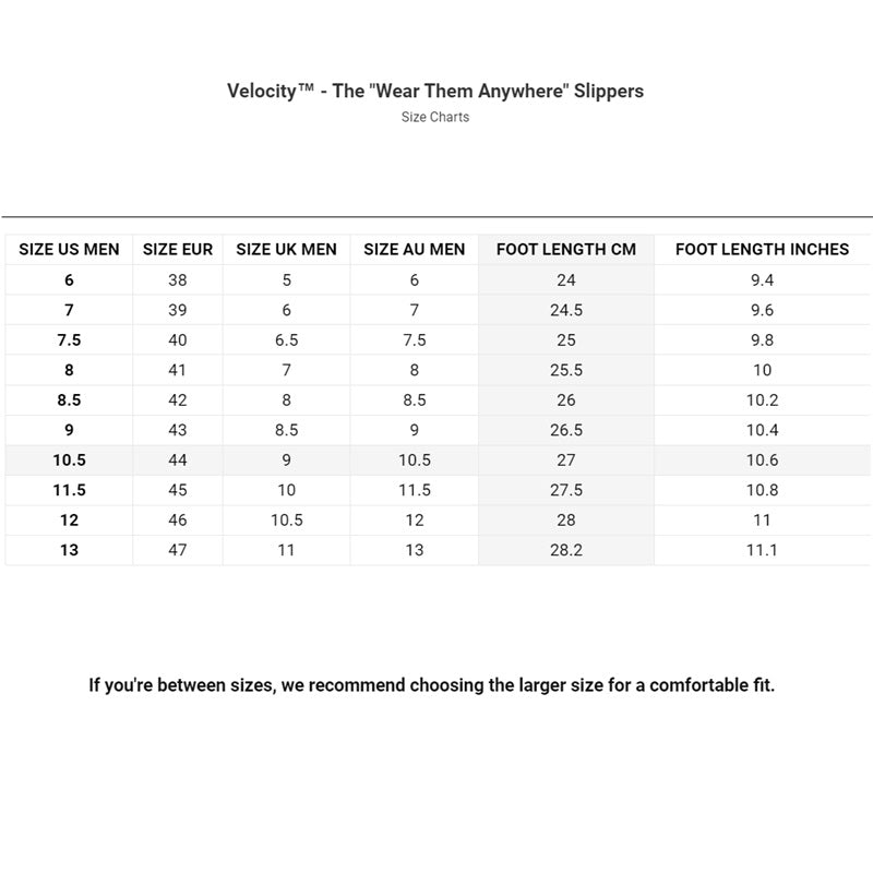 Velocity - The "Wear Them Anywhere" Slippers