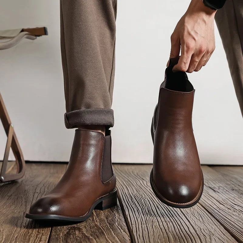 Radcliffe - Genuine Leather Chelsea Boots